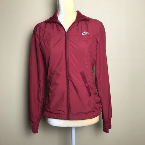 Nike sportswear burgundy jacket full zipper Sz‎ Xs - Picture 1 of 16